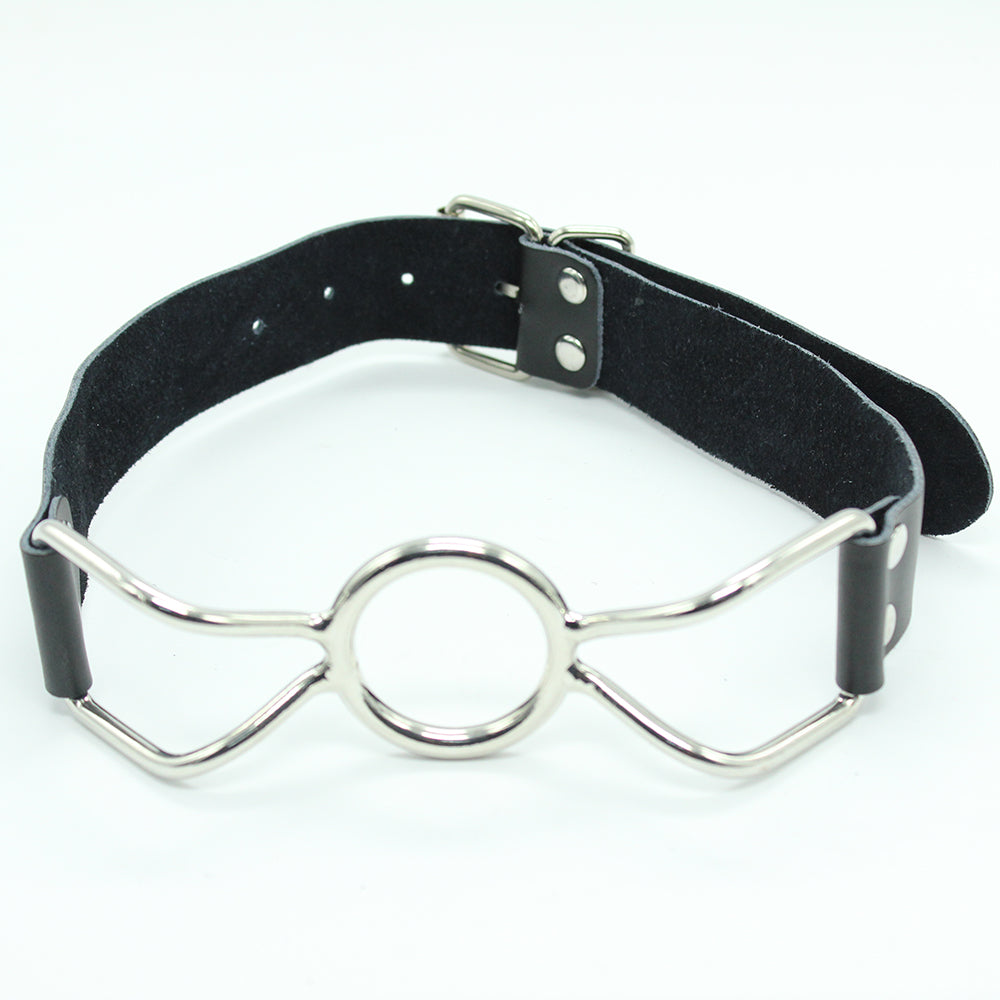 Metal Sensual Fetish Open Mouth O-Ring Gag