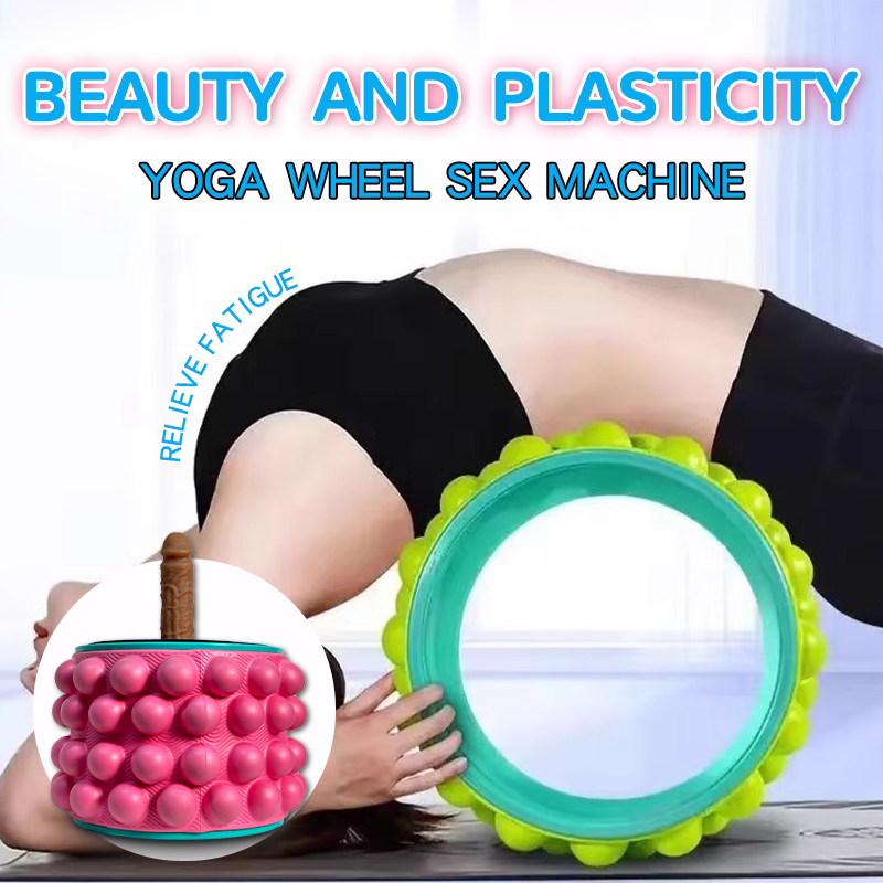 Yoga Wheel Massage Dildo Sex Machine