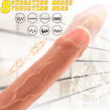 Charger l&#39;image dans la galerie, Foreskin Penis 9 inch Realistic Vibrator Dildo