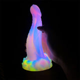 Load image into Gallery viewer, Soft Silicone Light up Fantasy Anal Dildo