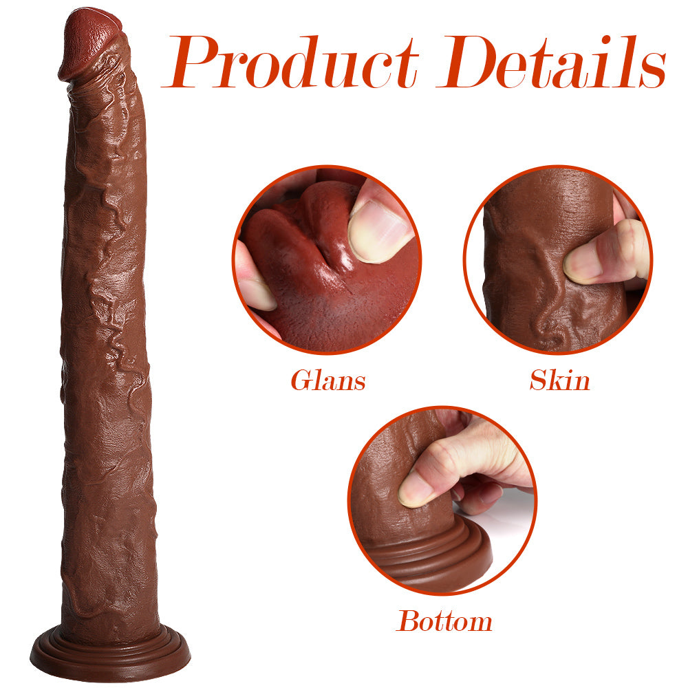 18 Inch Brown Anal Long Dildo