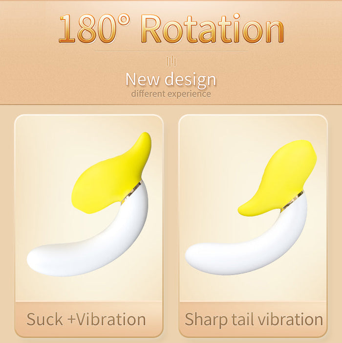 Deformed Cute Banana Rechargeable Small Vibrator