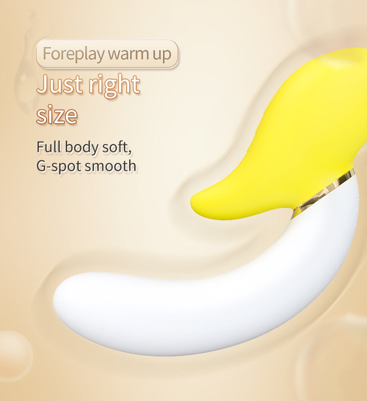 Deformed Cute Banana Rechargeable Small Vibrator