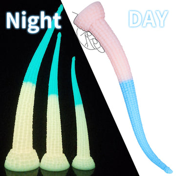 Glow in the Dark Silicone Corn Long Butt Plug