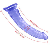 Laden Sie das Bild in den Galerie-Viewer, 8 Inch small straight blue dildo