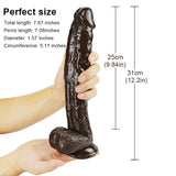 Laden Sie das Bild in den Galerie-Viewer, 10 inch crooked mouth coffee dildo