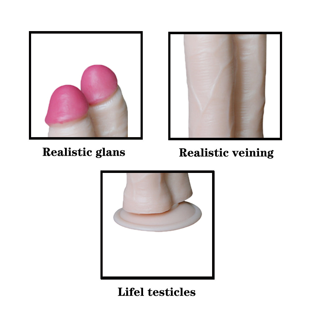 7 Inch Realistic Double Penetration Dildo