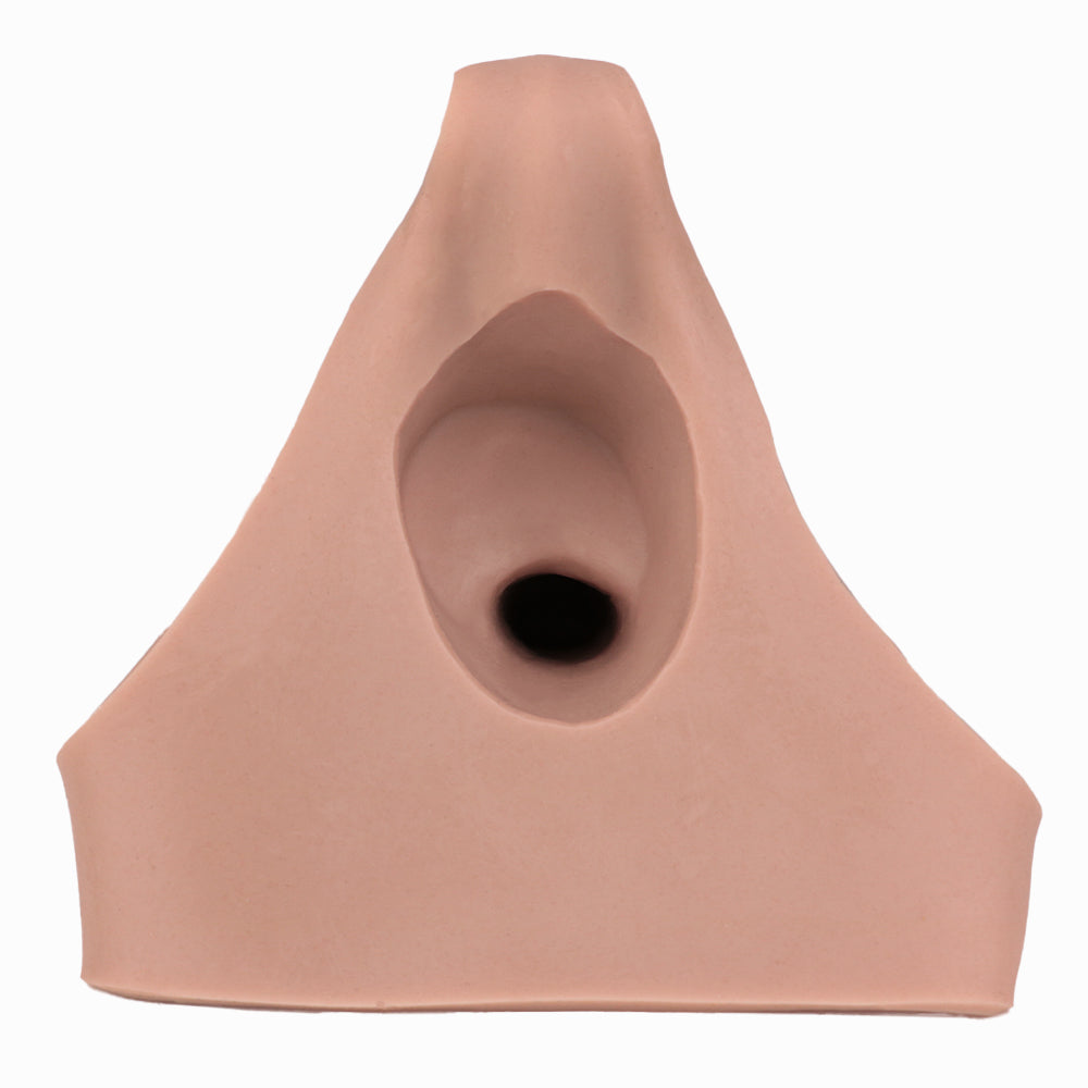 7 Inch Silicone Triangle Hollow Dildo  Panties