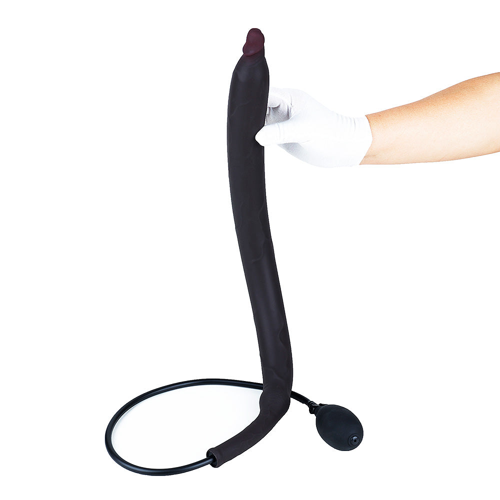 Deep Long Anal Dildo Inflatable Butt Plug