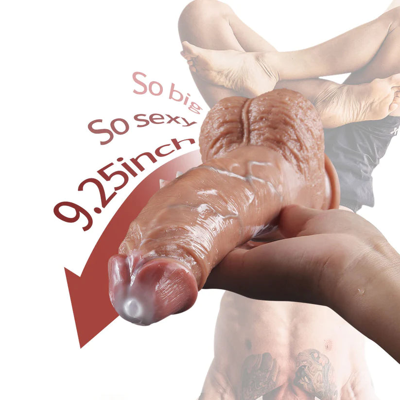 Squishy Dildo Silicone Realistic 9 inch