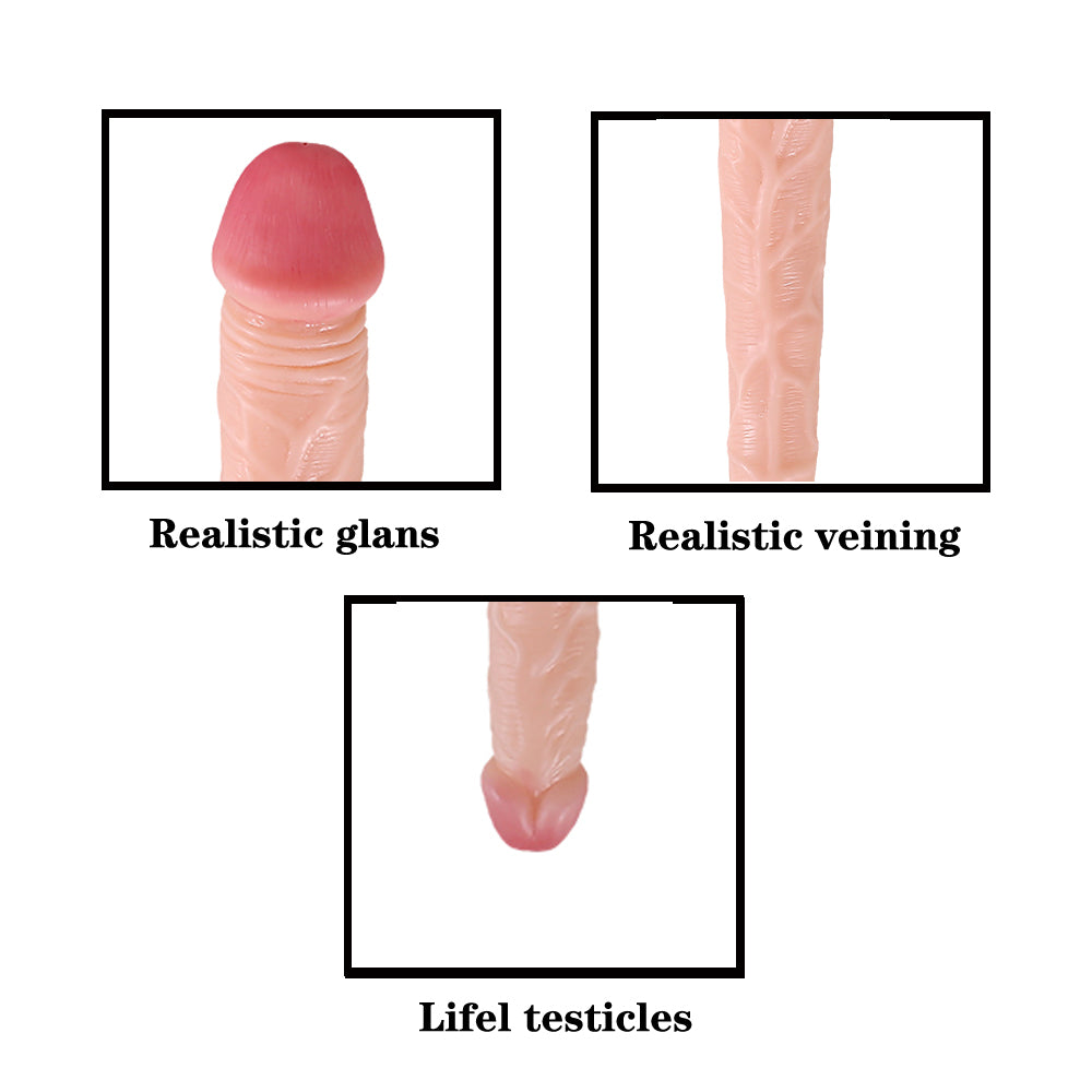 15 Inch Extra Long Realistic Double Dildo