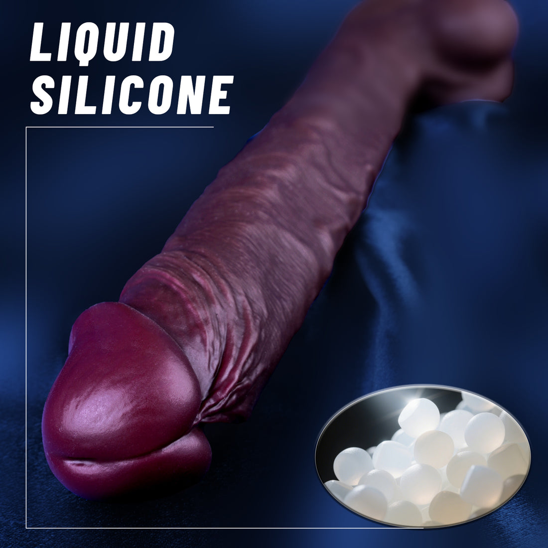 Brown Dual Density 16 Inch Extra Long Dildo
