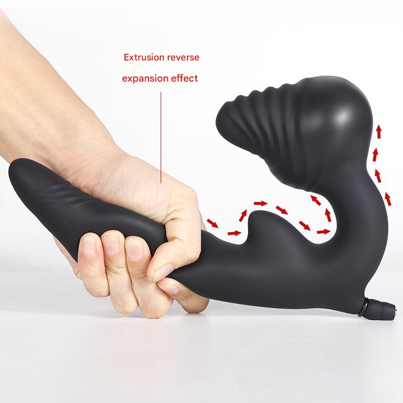 Inflatable Double Head Dragon Anal Plug Dildo