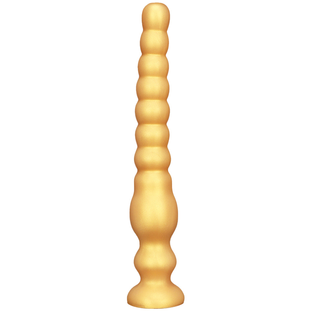 Gold Silicone Anal Beaded Custom Dildo