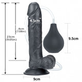 Load image into Gallery viewer, Black Squirting Dildo 9 Inch