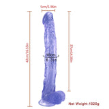 Load image into Gallery viewer, Anal blue dildo