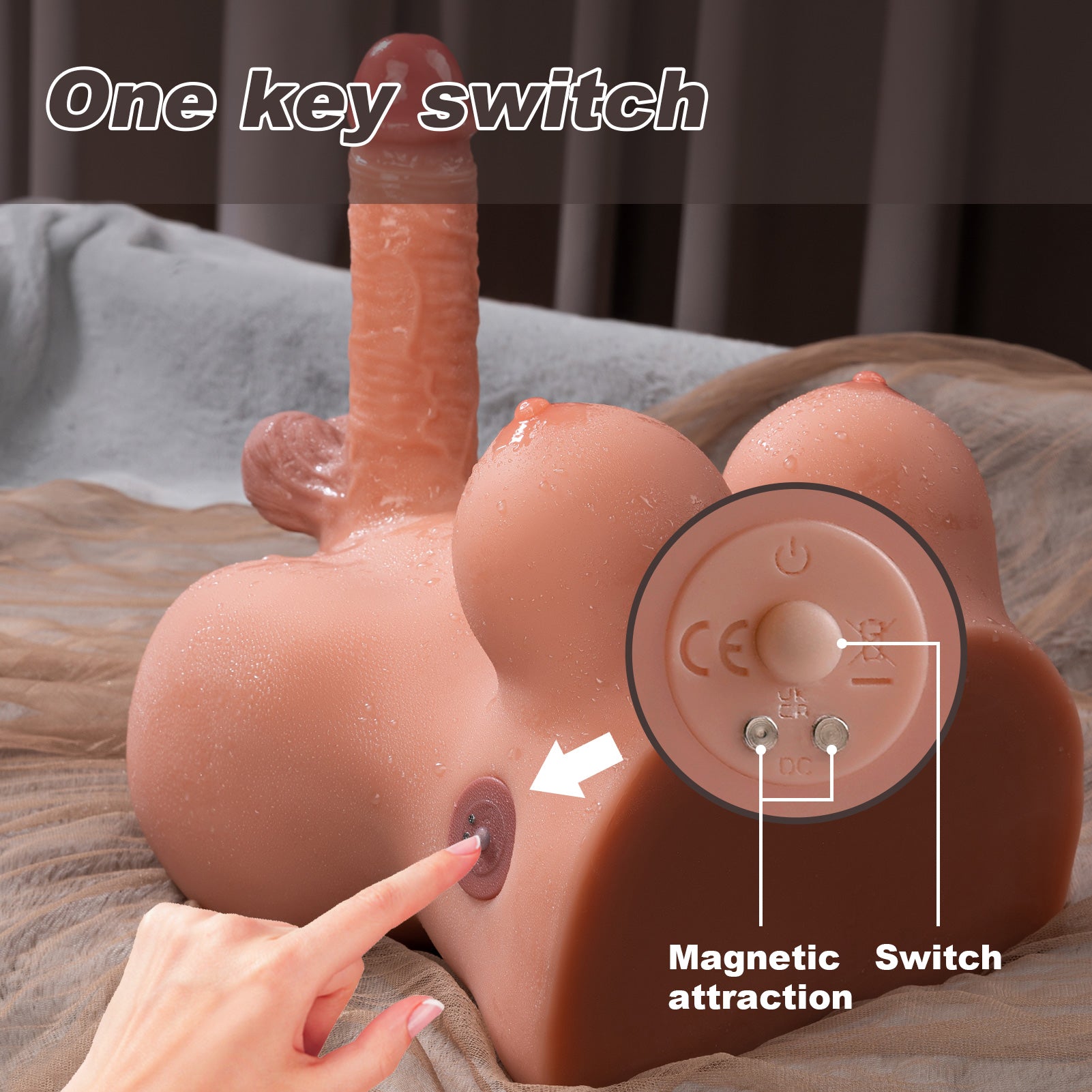 6 Inch Electric Shemale Torso Sex Doll Dildo 6 Inch Electric Shemale Torso Sex Doll Dildo