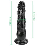 Laden Sie das Bild in den Galerie-Viewer, 8 Inch super straight black dildo