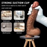 Load image into Gallery viewer, Large Silicone Realistic Dildo With Balls