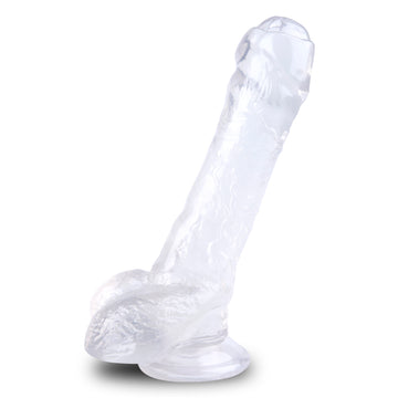 Uncircumcised Transparent Jelly Dildo