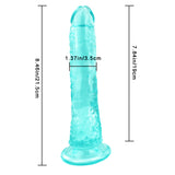 Laden Sie das Bild in den Galerie-Viewer, 8 Inch small straight green dildo