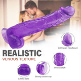 Laden Sie das Bild in den Galerie-Viewer, 12 inch big head purple dildo