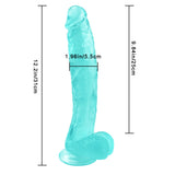 Laden Sie das Bild in den Galerie-Viewer, 10 inch crooked mouth green dildo