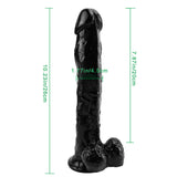 Load image into Gallery viewer, Rough black dildo