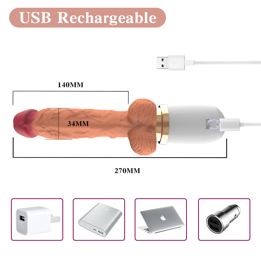 5 Inch Realistic Ball Dildo Sex Machine