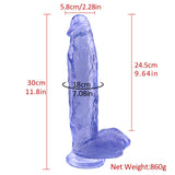 Laden Sie das Bild in den Galerie-Viewer, Big thick blue dildo