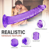 Laden Sie das Bild in den Galerie-Viewer, 8 Inch small straight purple dildo