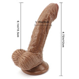 Laden Sie das Bild in den Galerie-Viewer, Brown curved dildo