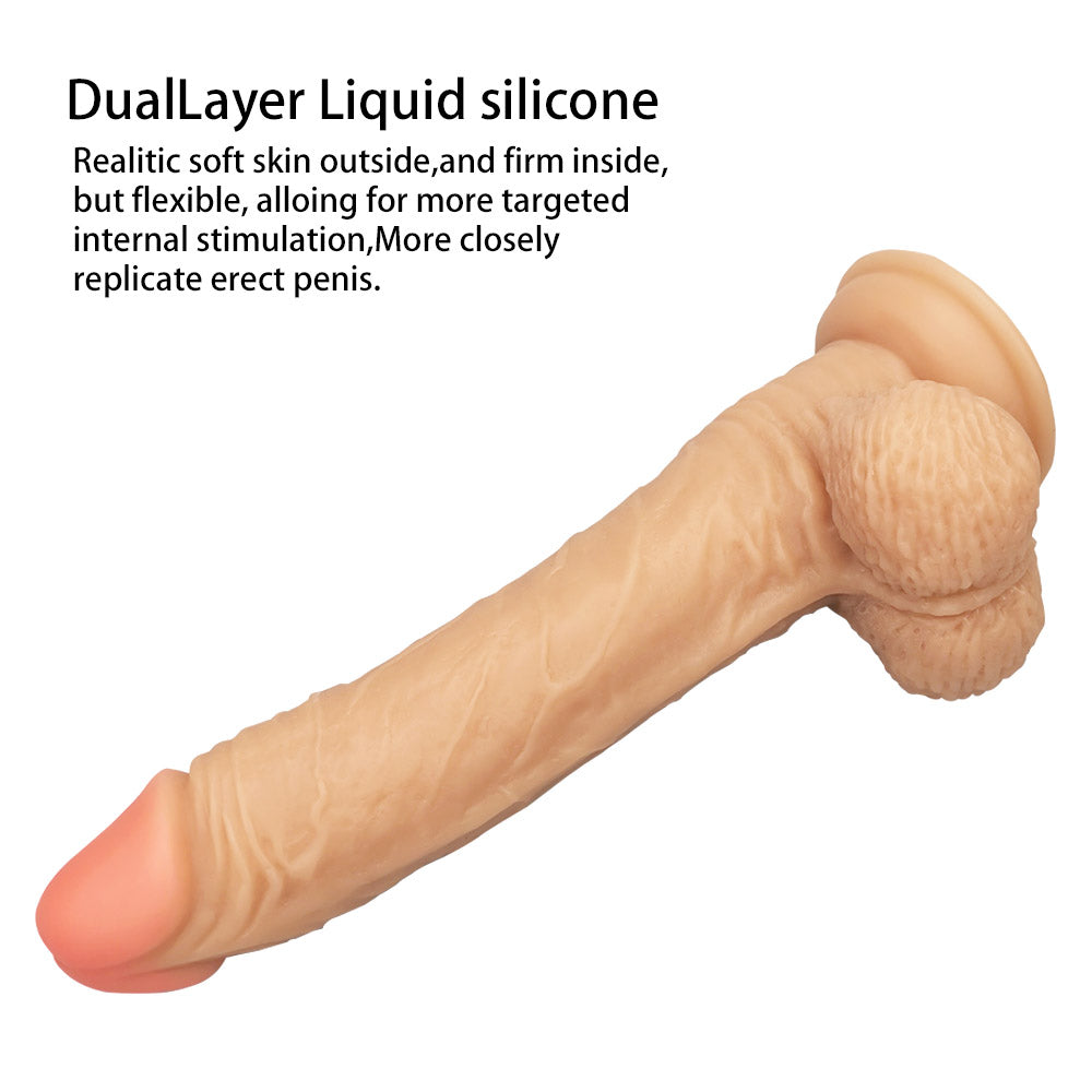 Popular Suction Cup Soft Realistic 9 Inch Dildo