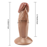 Laden Sie das Bild in den Galerie-Viewer, Short rough brown dildo