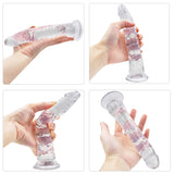 画像をギャラリー ビューアにロード 8 Inch Clear Jelly Dildo