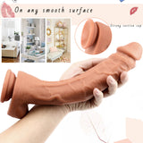 画像をギャラリー ビューアにロード 12 inch waterproof soft Silicone dildo