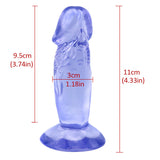 Laden Sie das Bild in den Galerie-Viewer, Short rough blue dildo