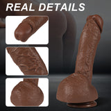 画像をギャラリー ビューアにロード G Spot Thrill up Brown Realistic Dildo