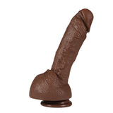 画像をギャラリー ビューアにロード G Spot Thrill up Brown Realistic Dildo