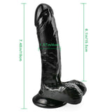 Load image into Gallery viewer, 8 inch black dildo