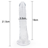 Charger l&#39;image dans la galerie, 8 Inch Clear Jelly Dildo