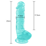 Load image into Gallery viewer, 9 Inch green dildo