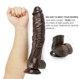 Laden Sie das Bild in den Galerie-Viewer, 10 inch crooked mouth coffee dildo