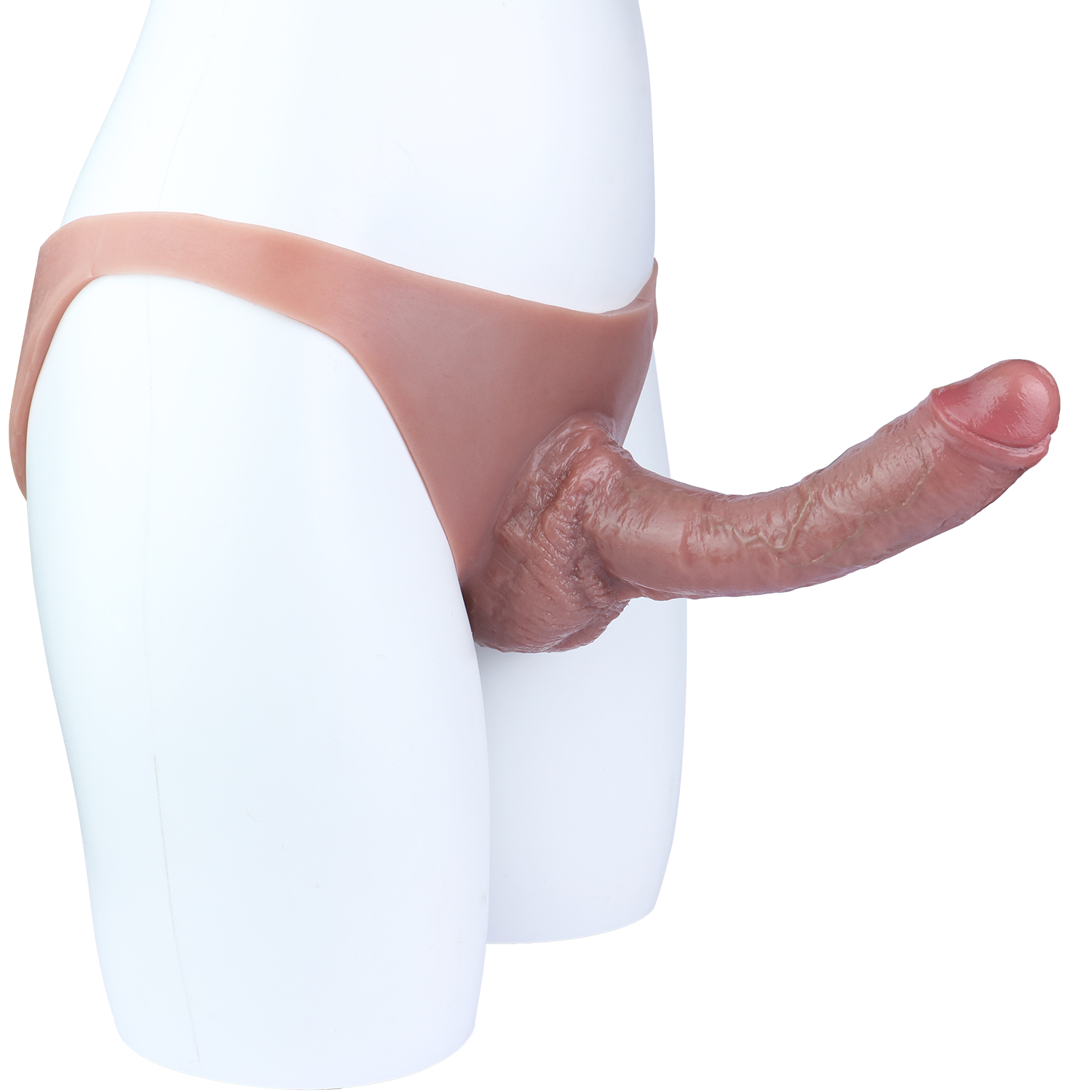 8 Inch Triangle Realistic Thick Dildo Panties