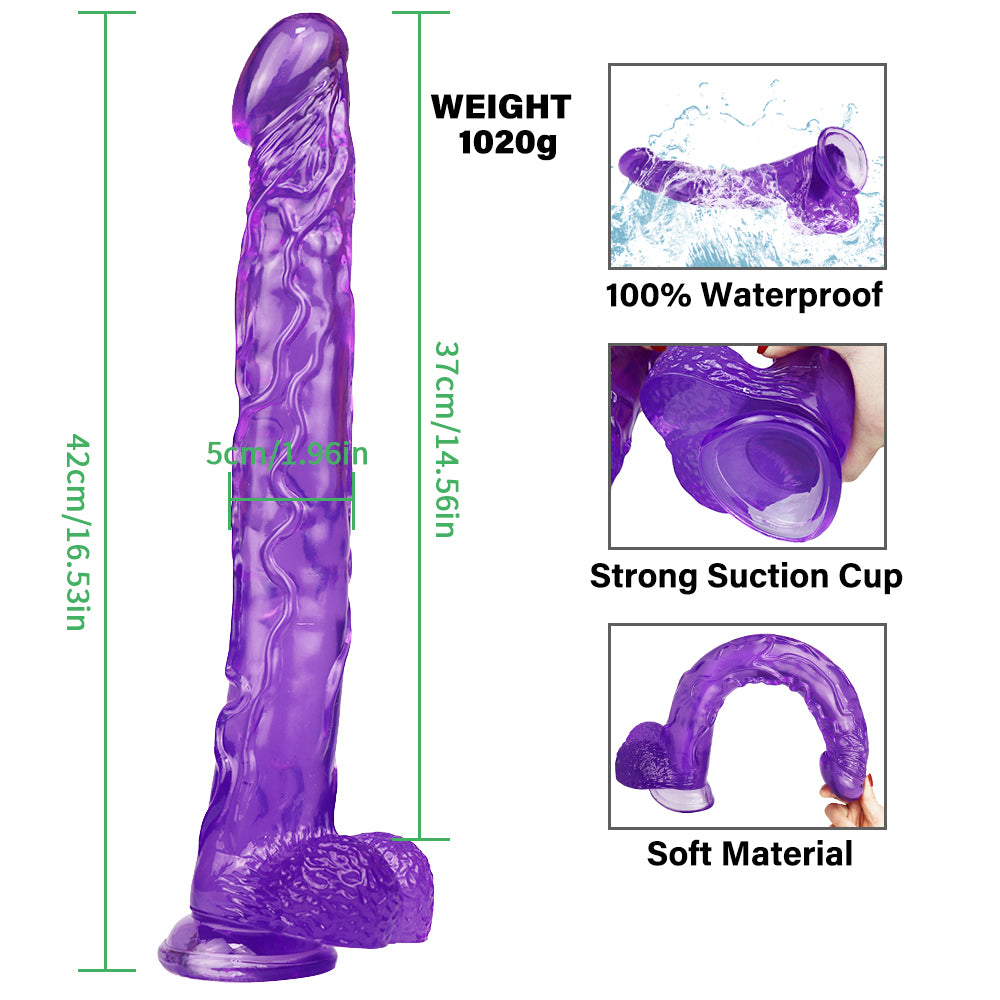 Anal purple dildo