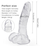 Load image into Gallery viewer, 7 Inch Jelly Dildo