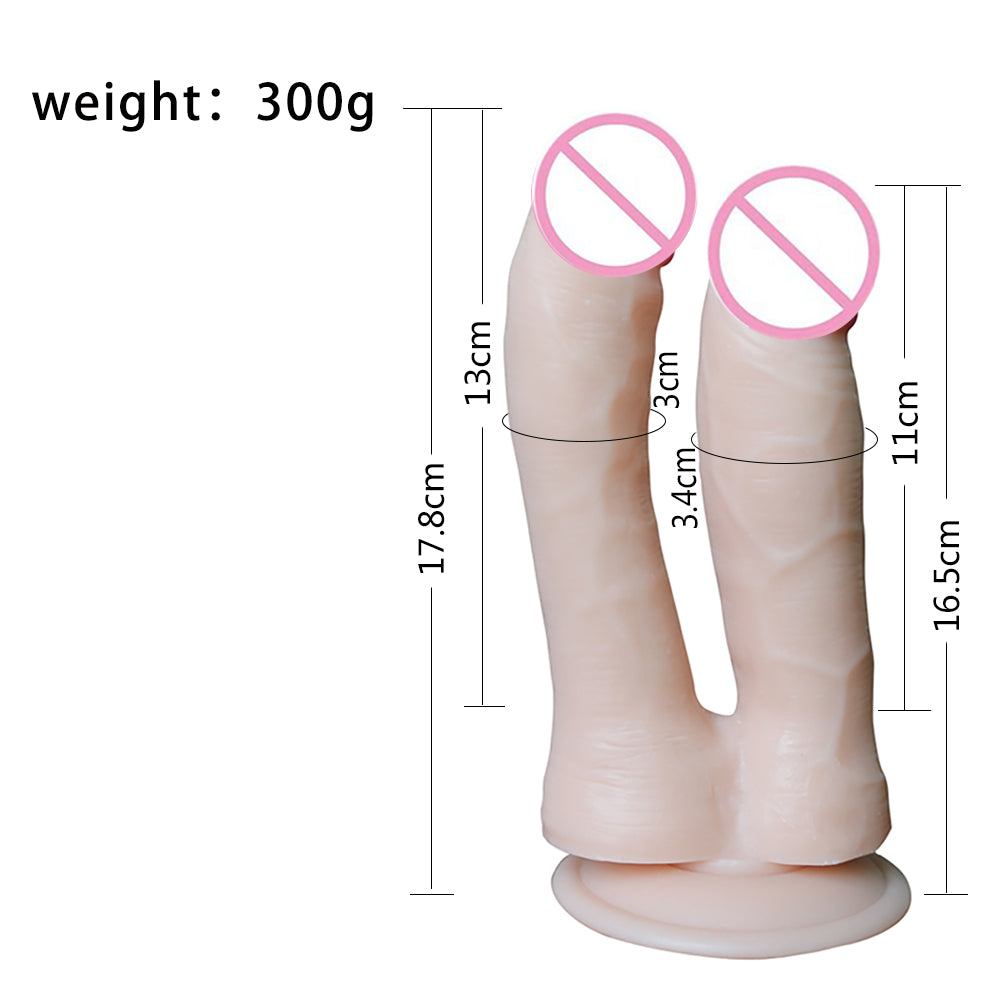 7 Inch Realistic Double Penetration Dildo