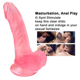 Load image into Gallery viewer, Pink curved dildo