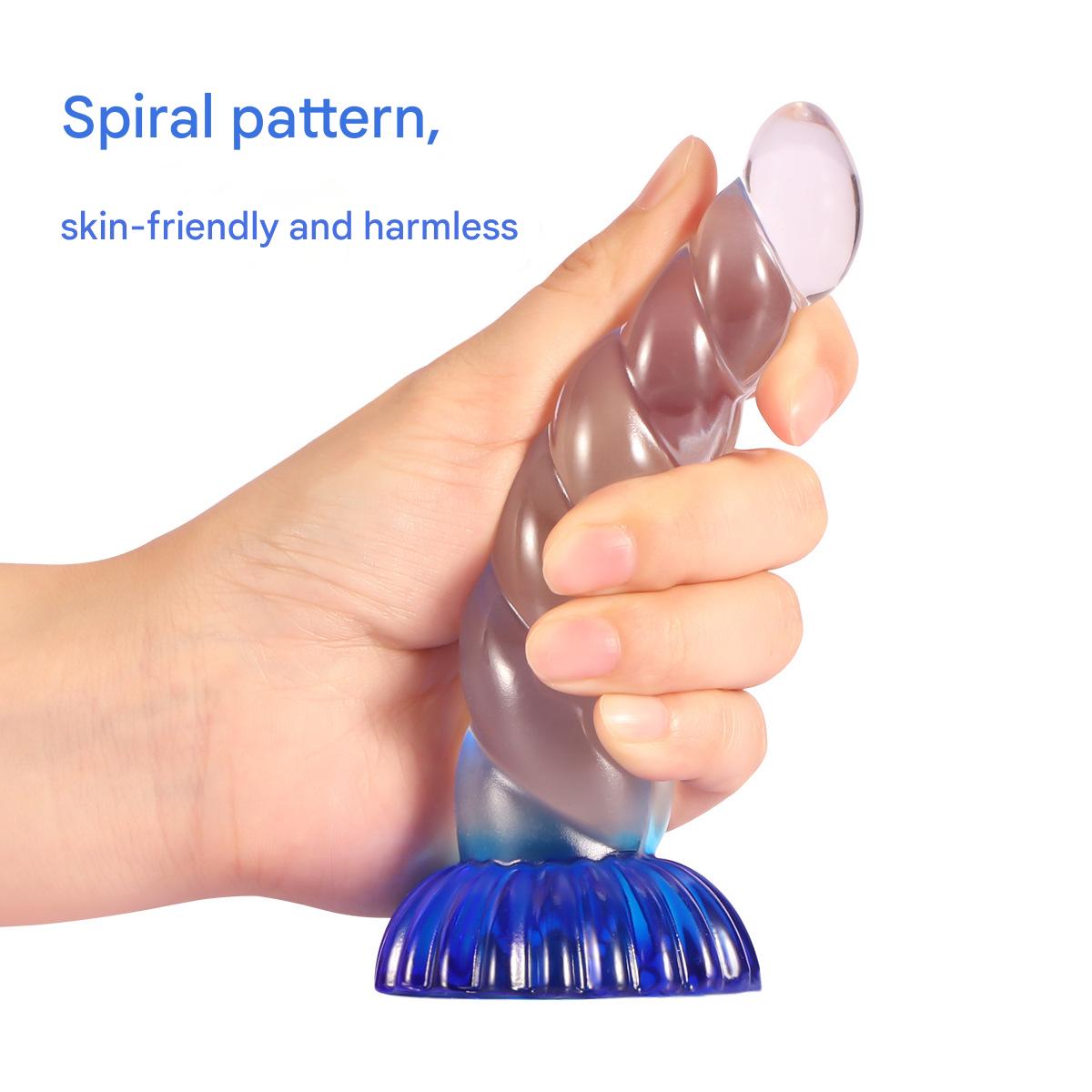 Blue Clean Butt Plug Unicorn Dildo