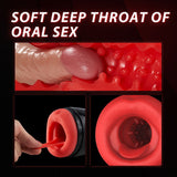 Load image into Gallery viewer, Vibrating Male Masturbator Deepthroat Simulation Blowjob Machine